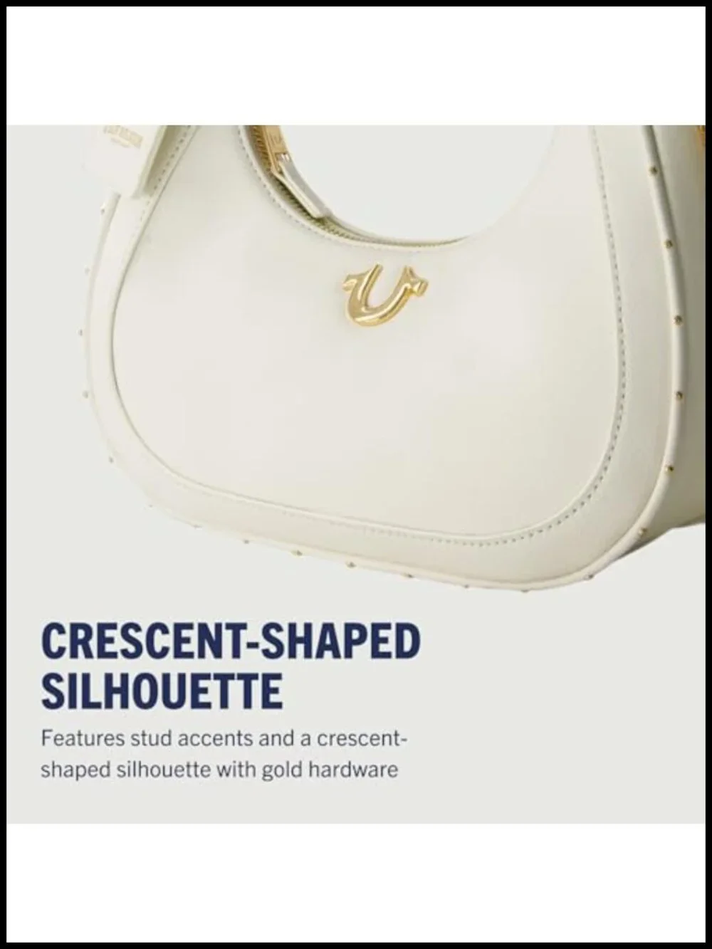 Faux Leather Crescent Hobo Bag With Adjustable Chain Strap
